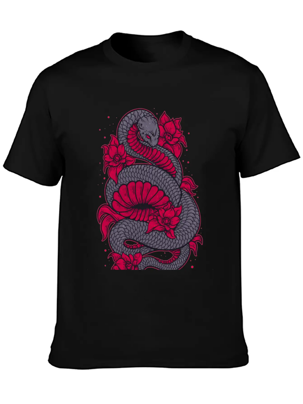 Scary Snake Unisex Casual T-Shirt – Clean Design For Daily Comfort
