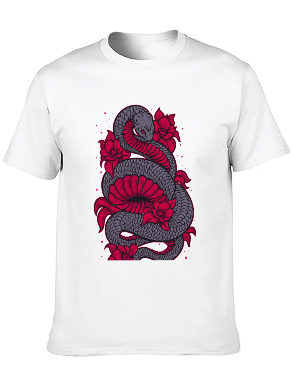 Scary Snake Unisex Casual T-Shirt – Clean Design For Daily Comfort