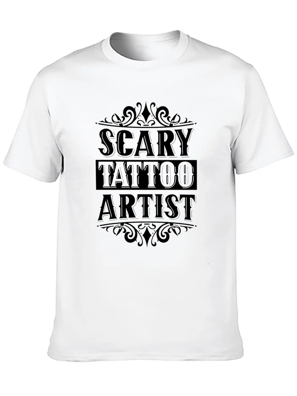 Scary Tattoo Artist Art Ink Job Breathable Soft Cotton T-Shirt – Timeless Casual Look