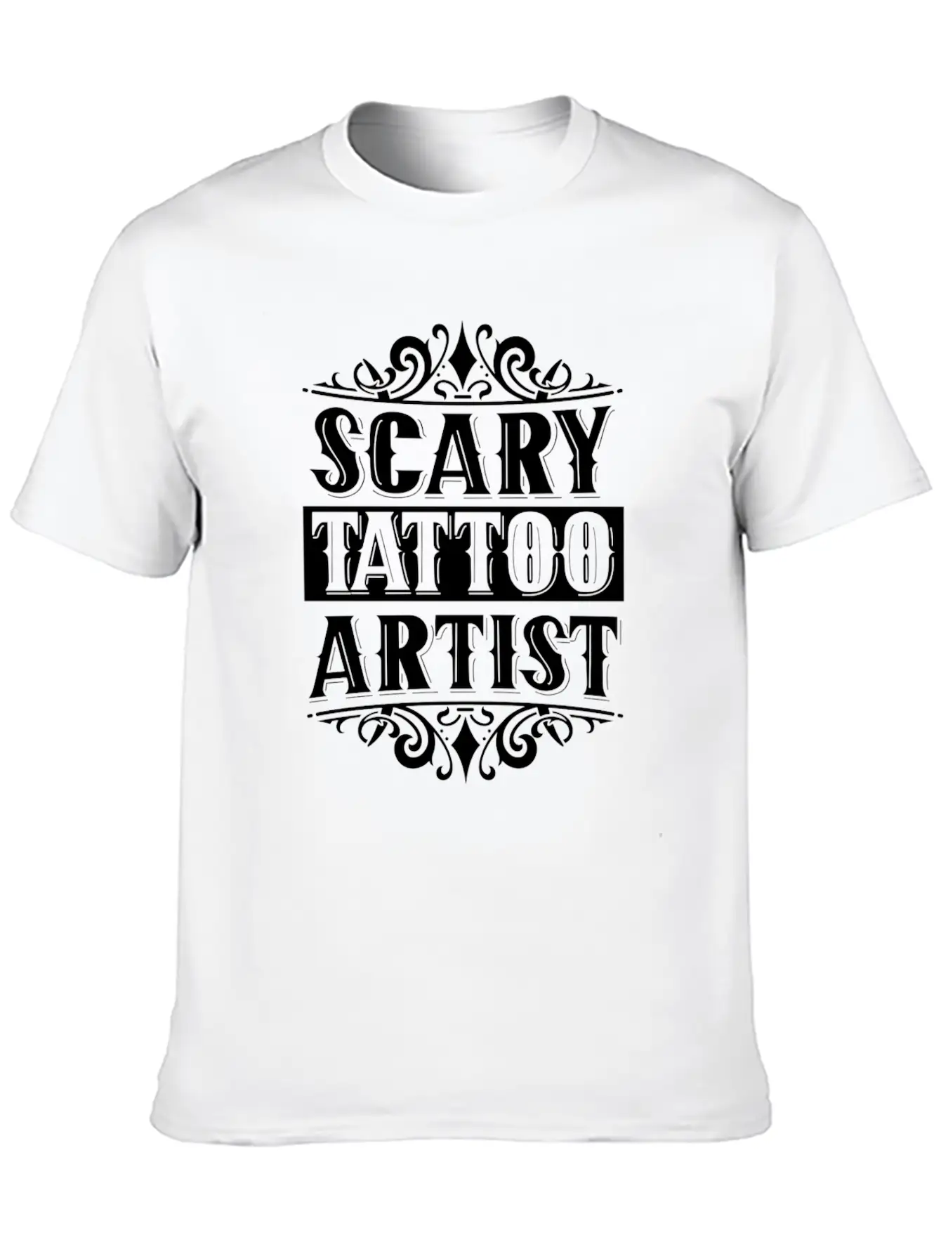 Scary Tattoo Artist Art Ink Job Breathable Soft Cotton T-Shirt – Timeless Casual Look