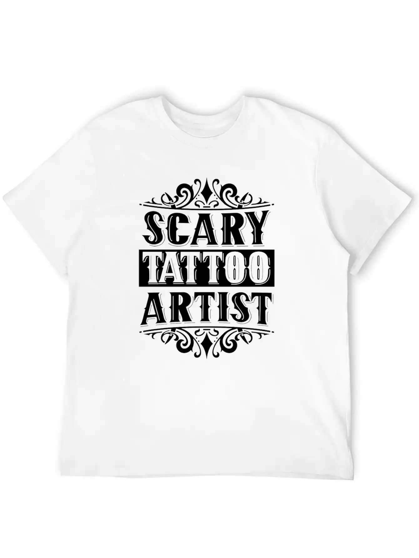 Scary Tattoo Artist Art Ink Job Breathable Soft Cotton T-Shirt – Timeless Casual Look