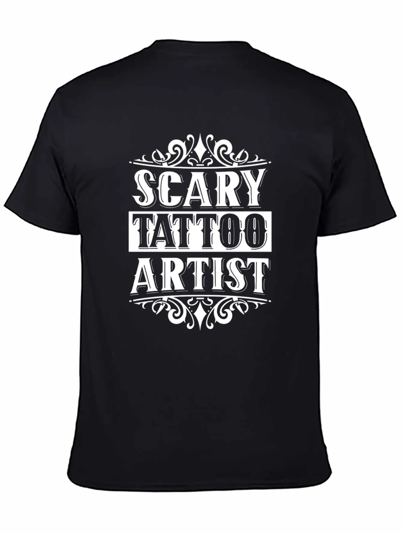Scary Tattoo Artist Art Ink Job Breathable Soft Cotton T-Shirt – Timeless Casual Look