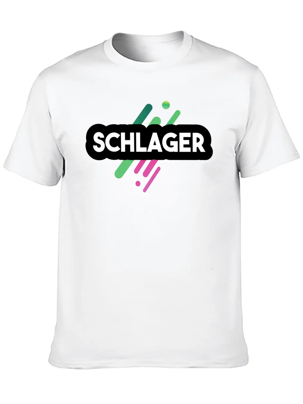 Schlager Font Essential Cotton Tee For Daily Outfits – Unisex Style