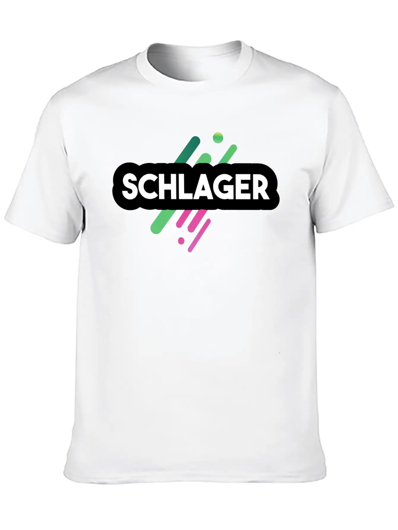 Schlager Font Essential Cotton Tee For Daily Outfits – Unisex Style