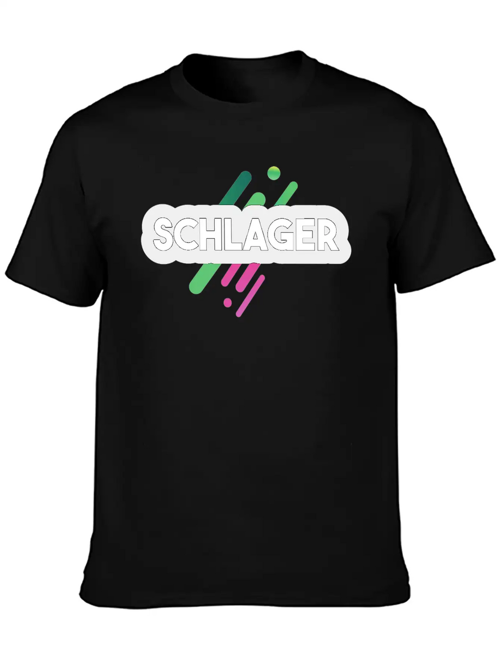 Schlager Font Essential Cotton Tee For Daily Outfits – Unisex Style