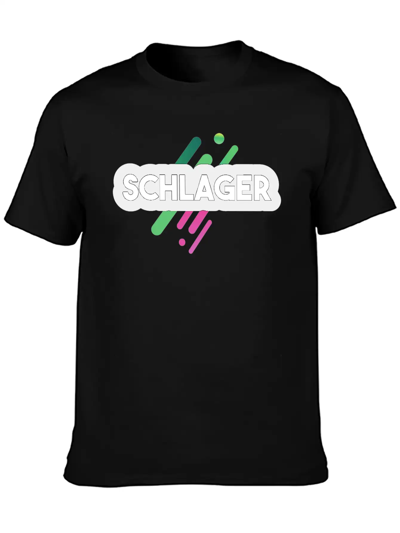 Schlager Font Essential Cotton Tee For Daily Outfits – Unisex Style