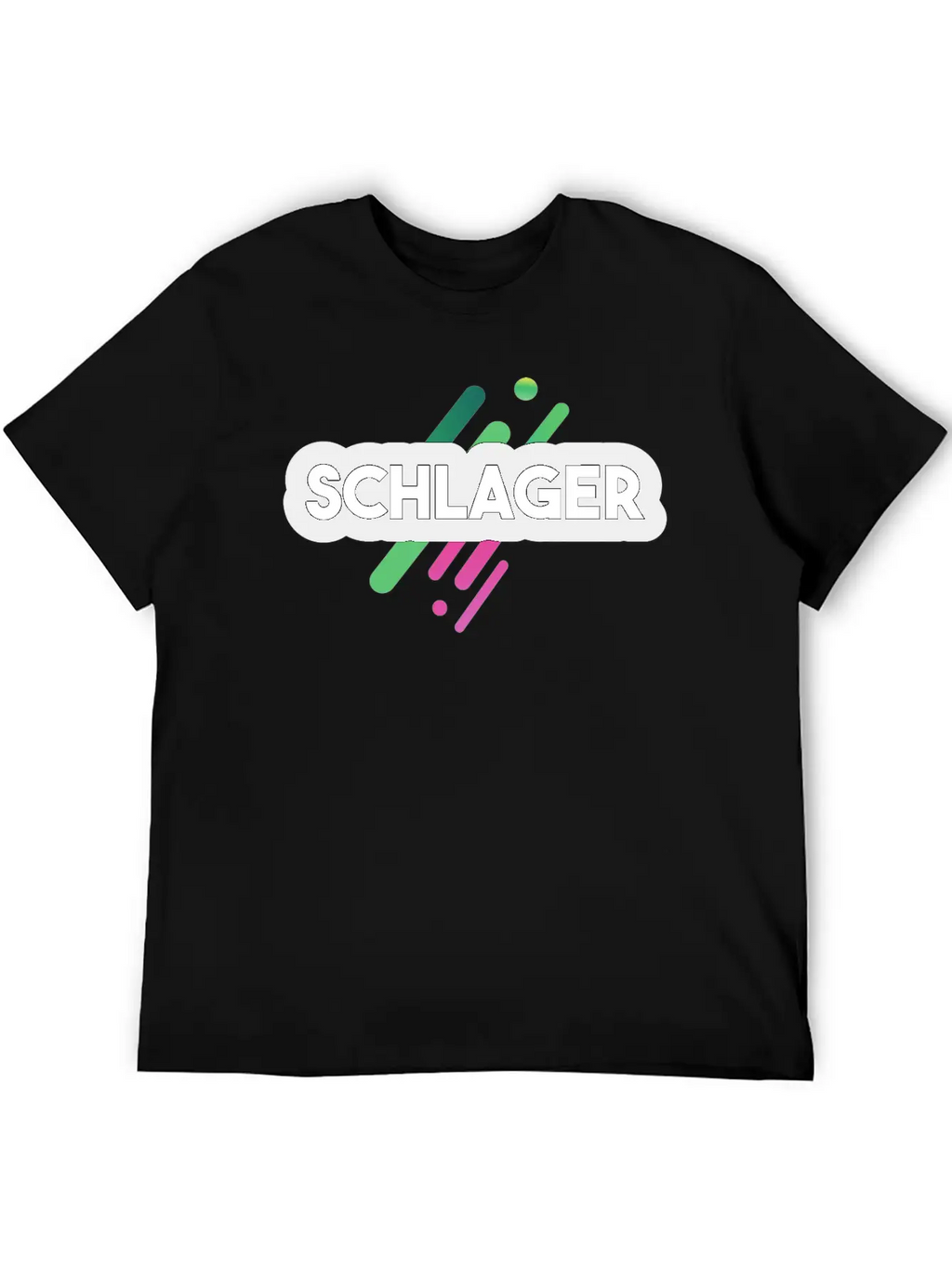 Schlager Font Essential Cotton Tee For Daily Outfits – Unisex Style
