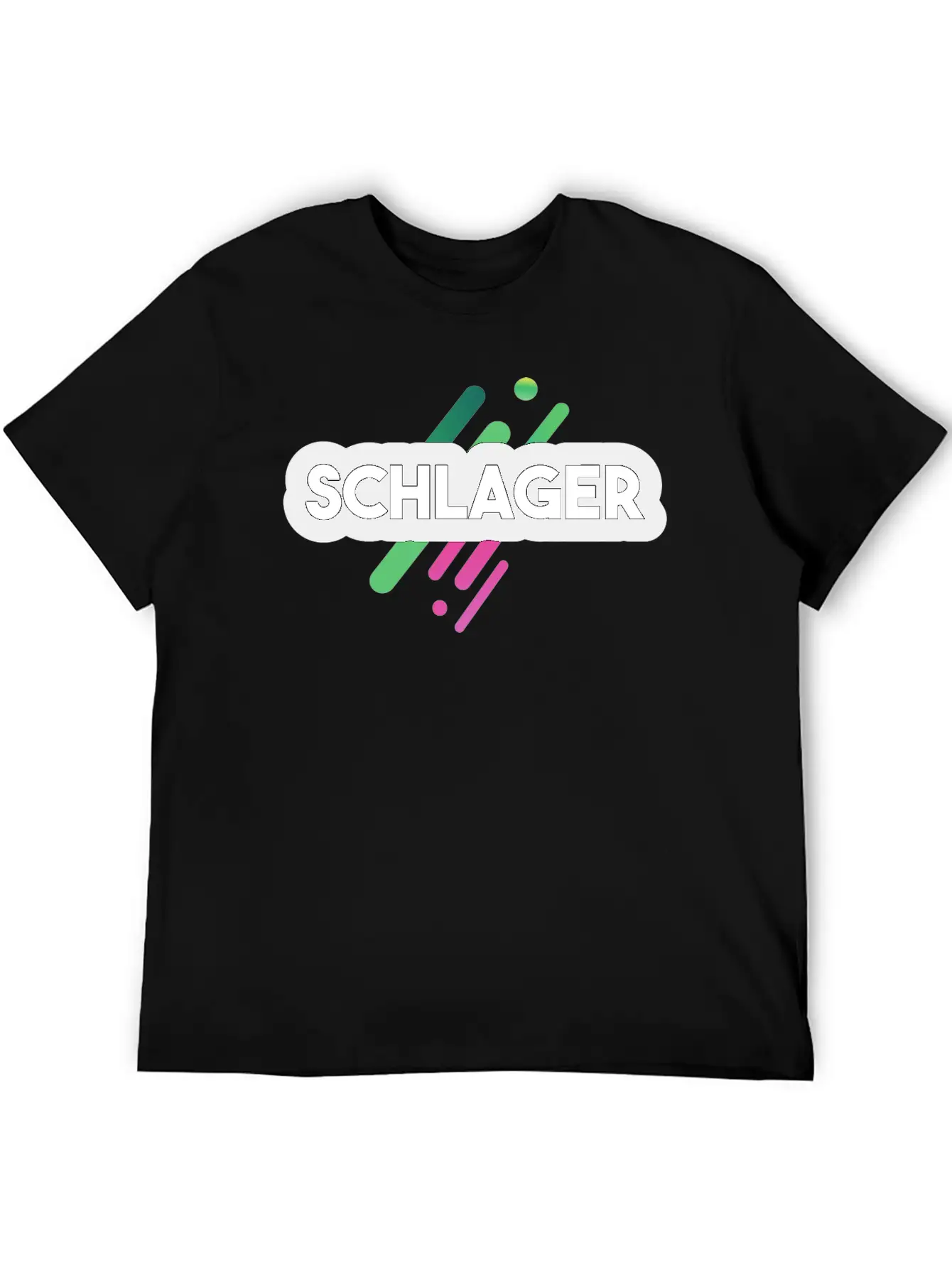 Schlager Font Essential Cotton Tee For Daily Outfits – Unisex Style