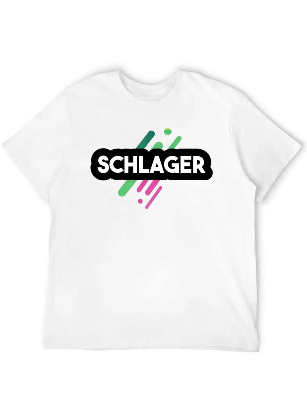 Schlager Font Essential Cotton Tee For Daily Outfits – Unisex Style