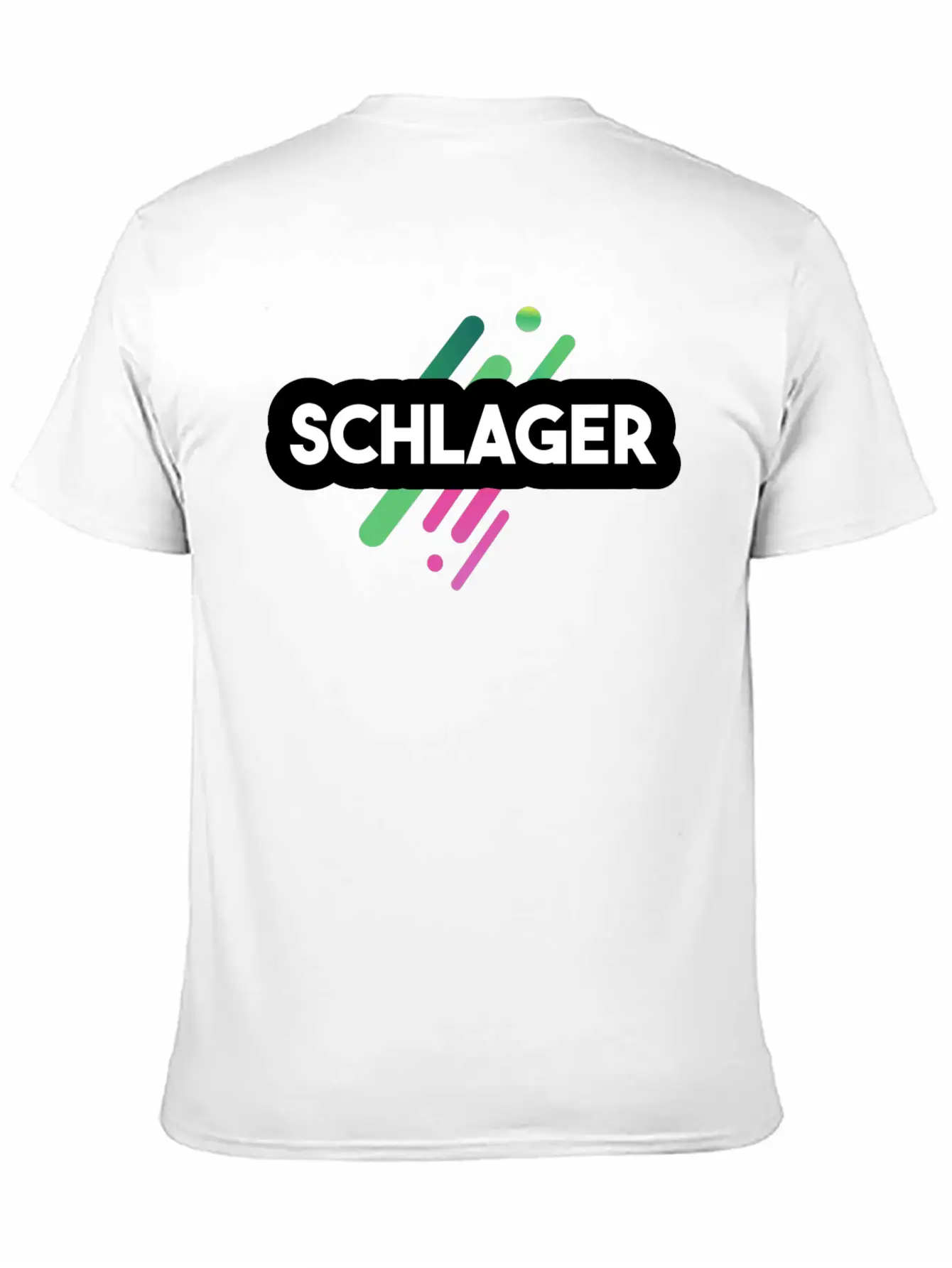 Schlager Font Essential Cotton Tee For Daily Outfits – Unisex Style
