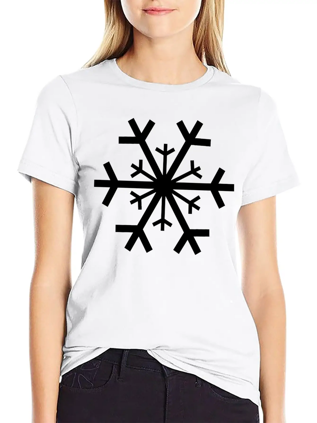 Schneeflocke 2 Unisex Short Sleeve Soft Cotton T-Shirt – Casual Everyday Wear