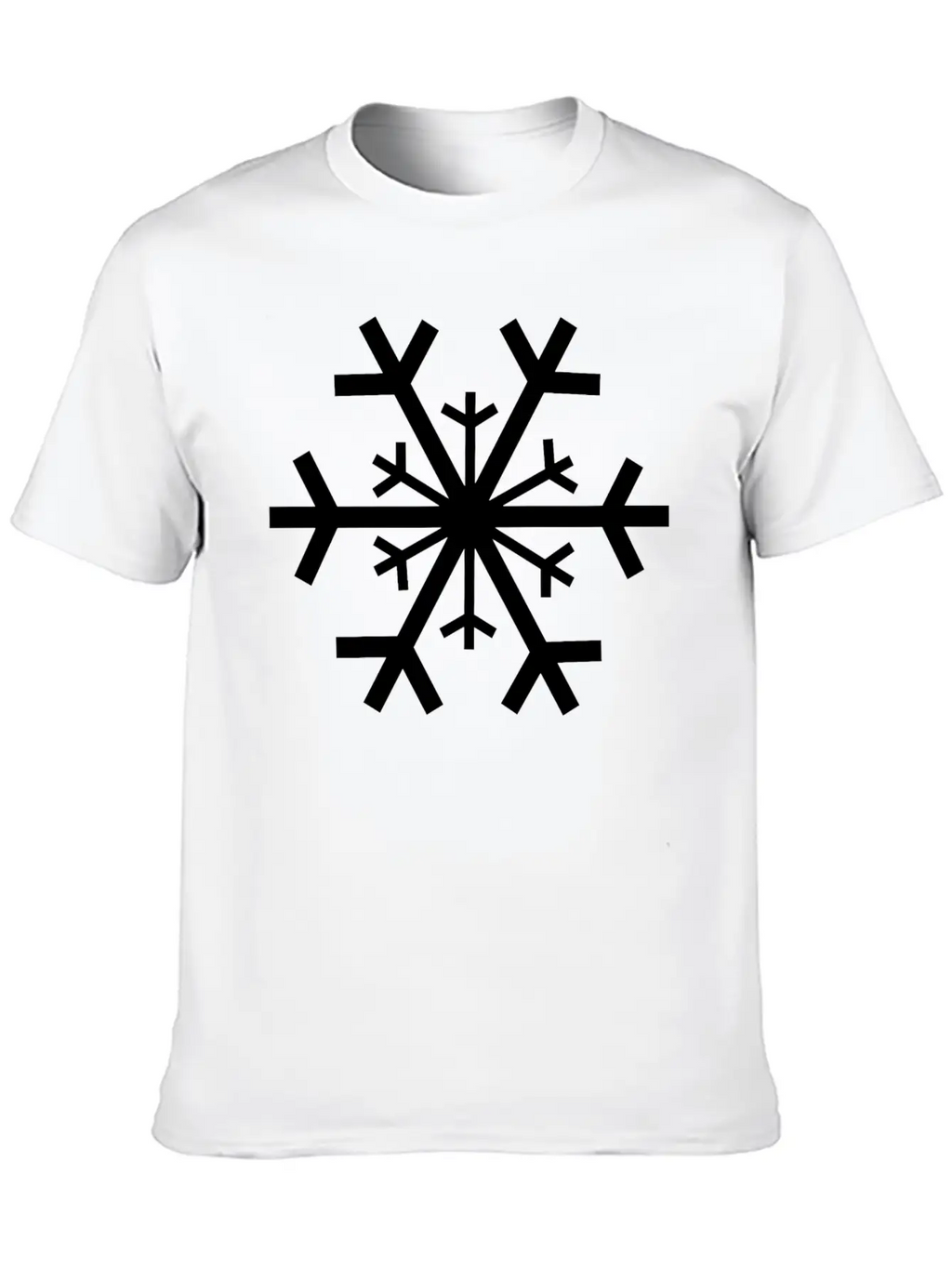 Schneeflocke 2 Unisex Short Sleeve Soft Cotton T-Shirt – Casual Everyday Wear