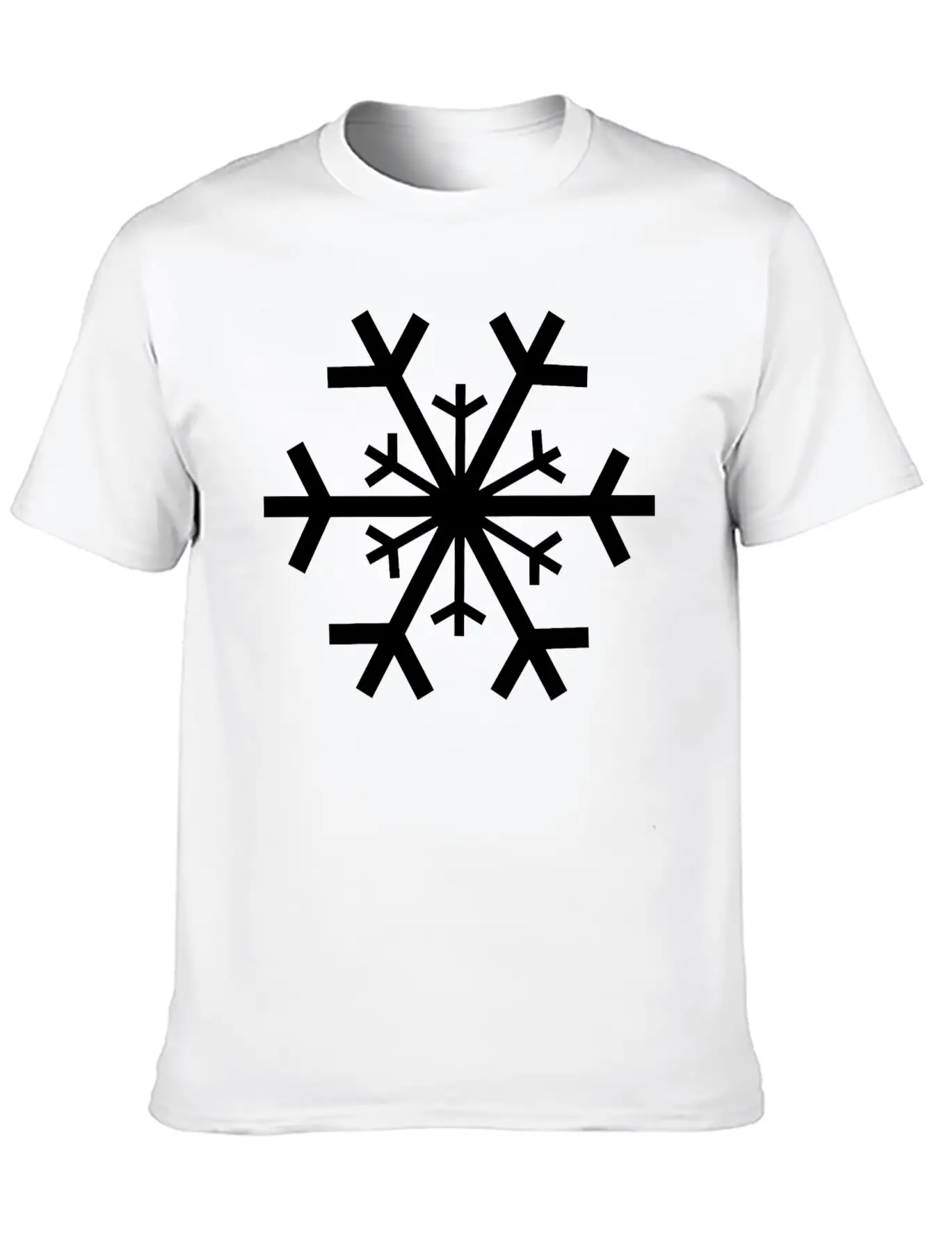 Schneeflocke 2 Unisex Short Sleeve Soft Cotton T-Shirt – Casual Everyday Wear