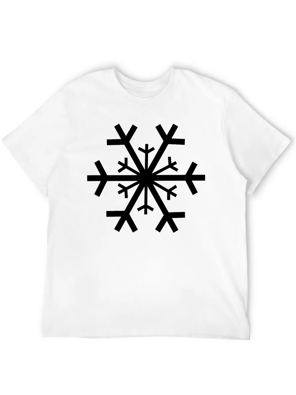Schneeflocke 2 Unisex Short Sleeve Soft Cotton T-Shirt – Casual Everyday Wear