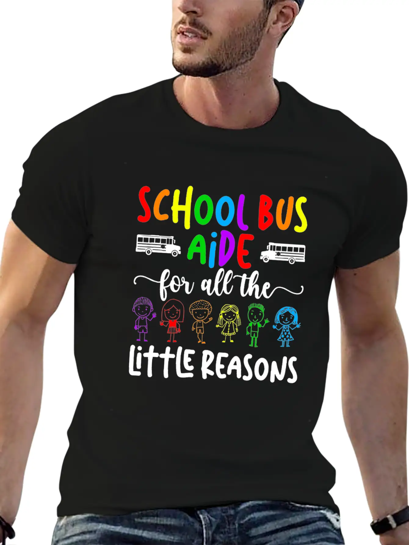 School Bus Aide For All The Little Reason Bus Aide Unisex Casual T-Shirt – Clean Design For Daily Comfort