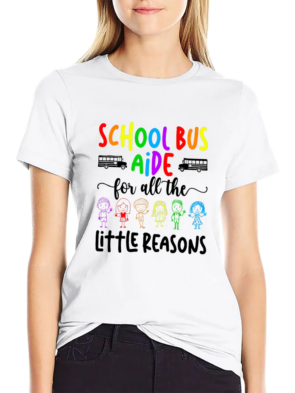School Bus Aide For All The Little Reason Bus Aide Unisex Casual T-Shirt – Clean Design For Daily Comfort