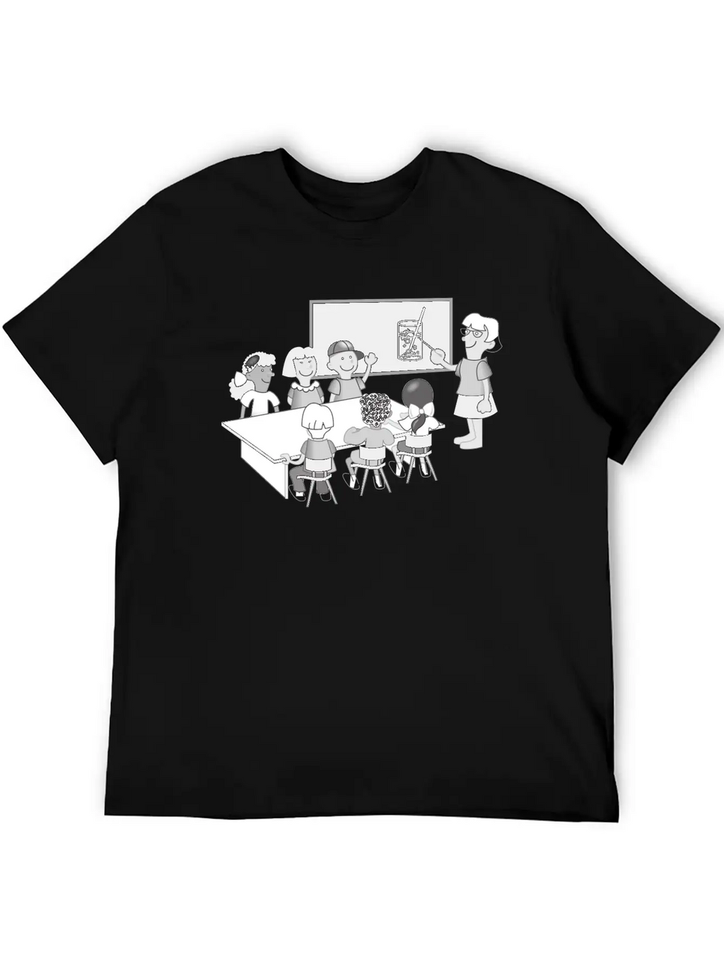School Schule Lernen Teacher Lehrer Pencil Stift P Unisex Casual T-Shirt – Clean Design For Daily Comfort