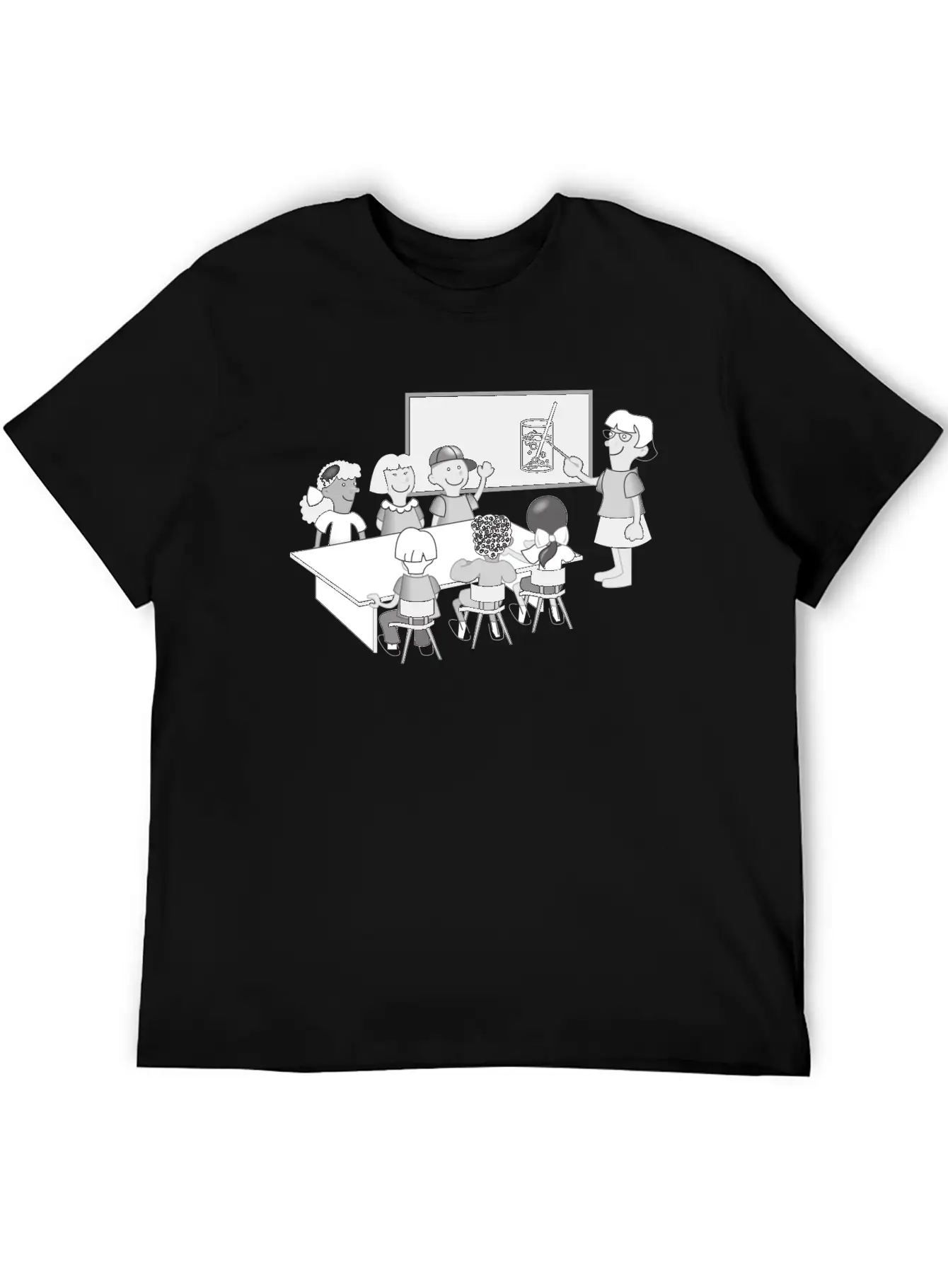 School Schule Lernen Teacher Lehrer Pencil Stift P Unisex Casual T-Shirt – Clean Design For Daily Comfort