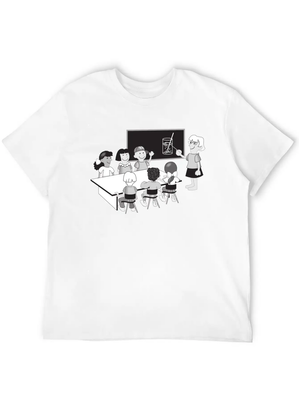 School Schule Lernen Teacher Lehrer Pencil Stift P Unisex Casual T-Shirt – Clean Design For Daily Comfort