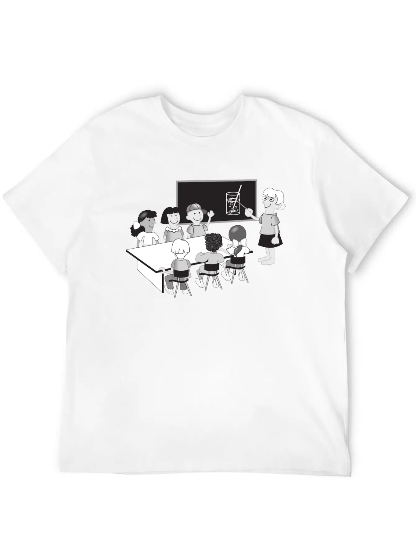School Schule Lernen Teacher Lehrer Pencil Stift P Unisex Casual T-Shirt – Clean Design For Daily Comfort