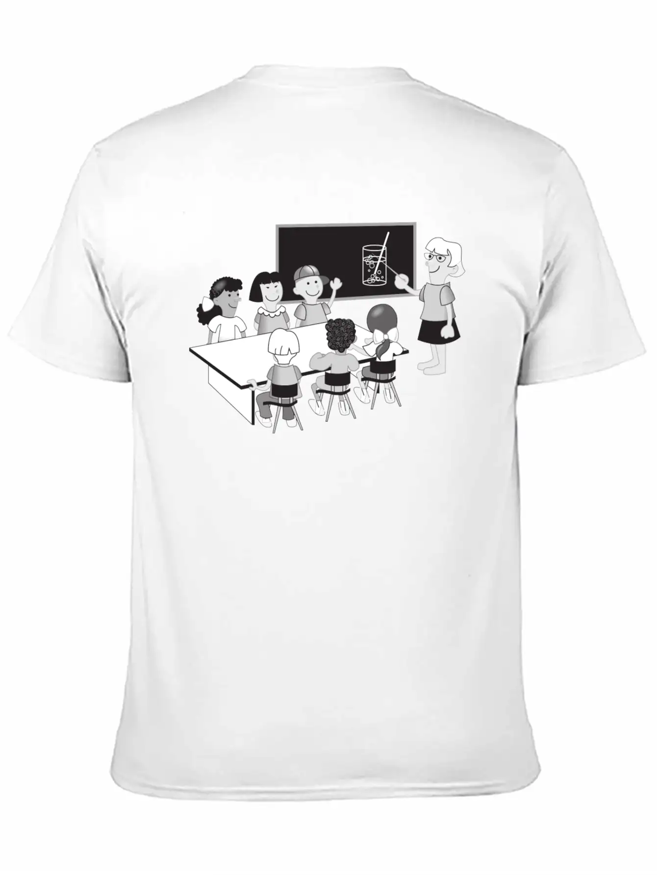School Schule Lernen Teacher Lehrer Pencil Stift P Unisex Casual T-Shirt – Clean Design For Daily Comfort