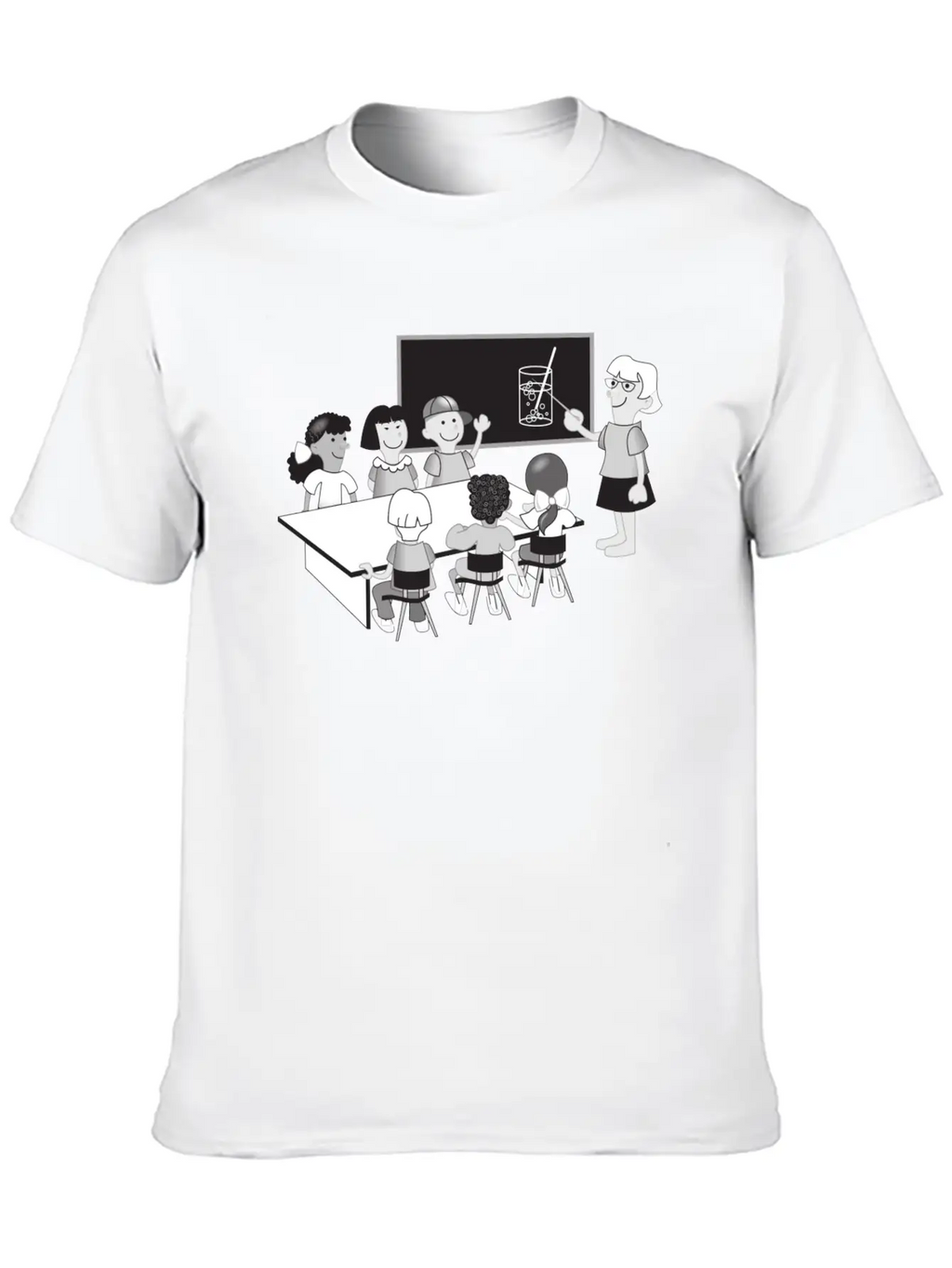 School Schule Lernen Teacher Lehrer Pencil Stift P Unisex Casual T-Shirt – Clean Design For Daily Comfort
