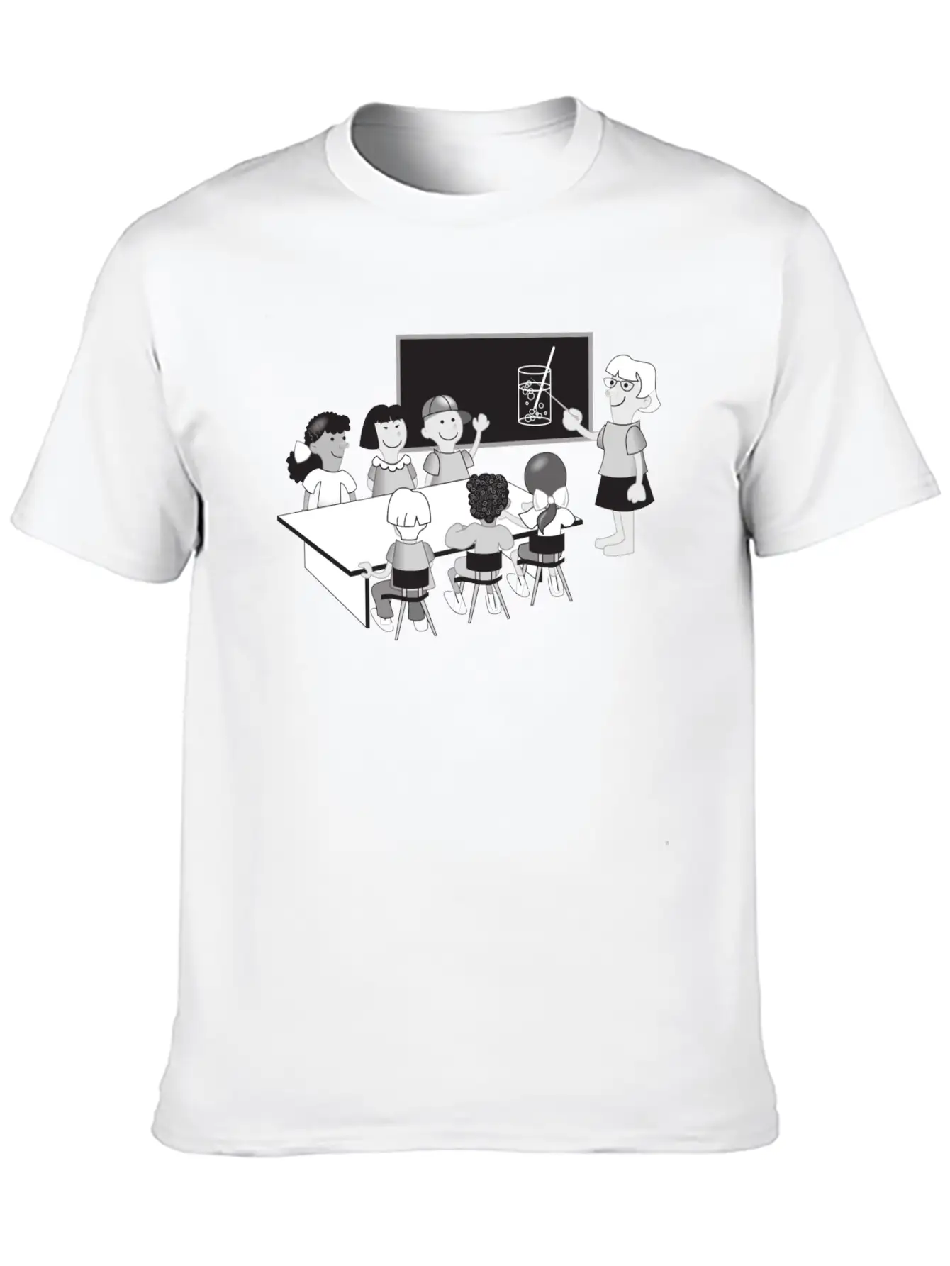 School Schule Lernen Teacher Lehrer Pencil Stift P Unisex Casual T-Shirt – Clean Design For Daily Comfort