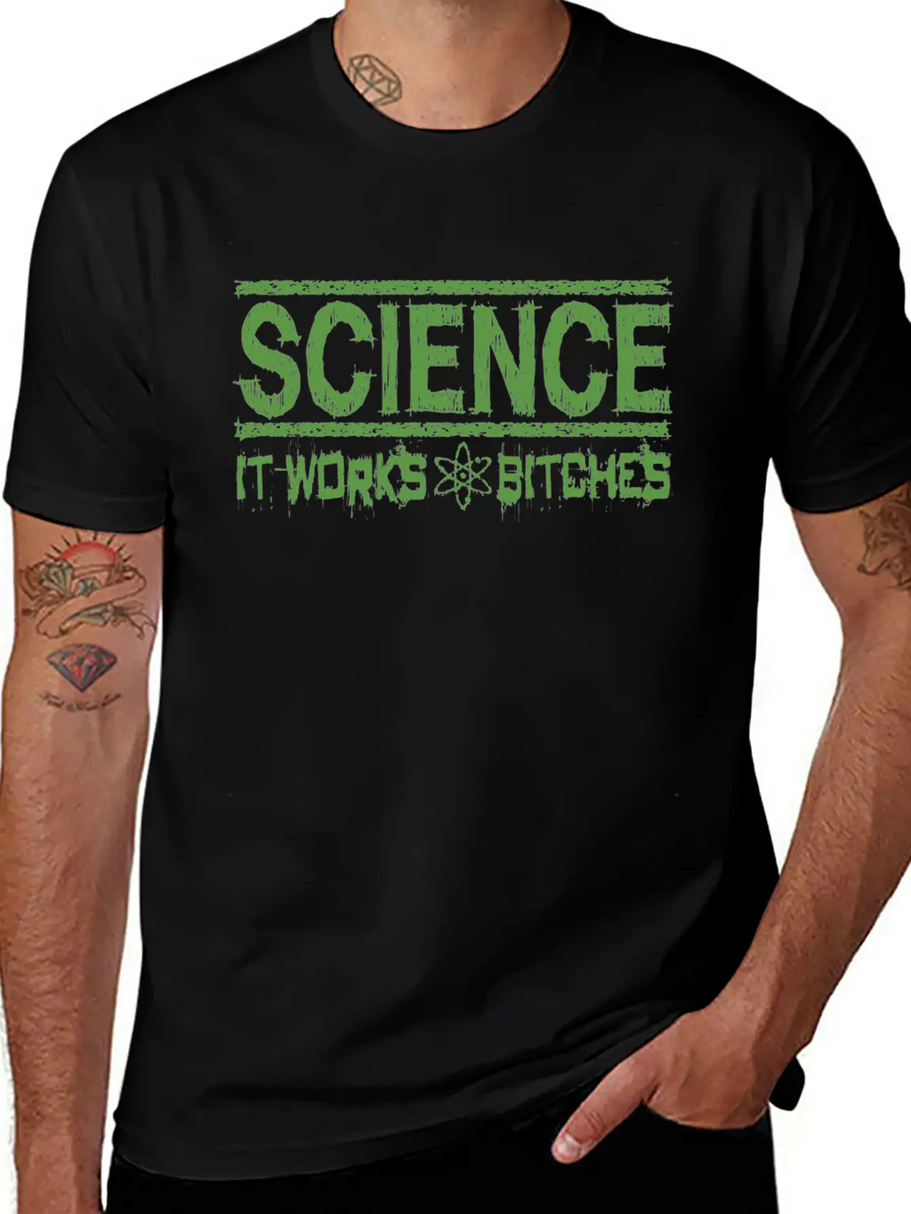 Science It Works Bitches Funny Saying Stylish Everyday T-Shirt – Unisex Basic Cotton Tee
