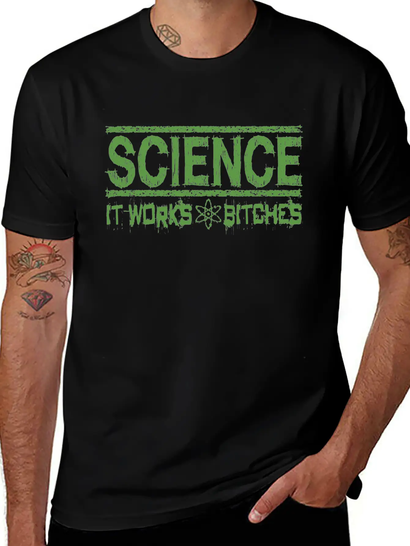 Science It Works Bitches Funny Saying Stylish Everyday T-Shirt – Unisex Basic Cotton Tee