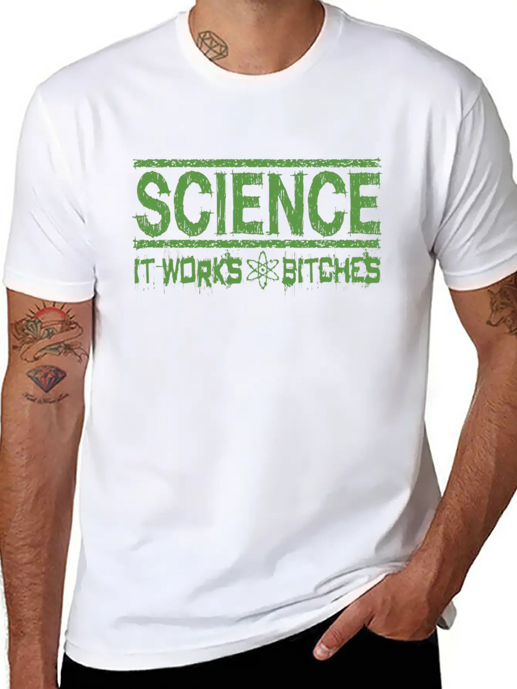 Science It Works Bitches Funny Saying Stylish Everyday T-Shirt – Unisex Basic Cotton Tee