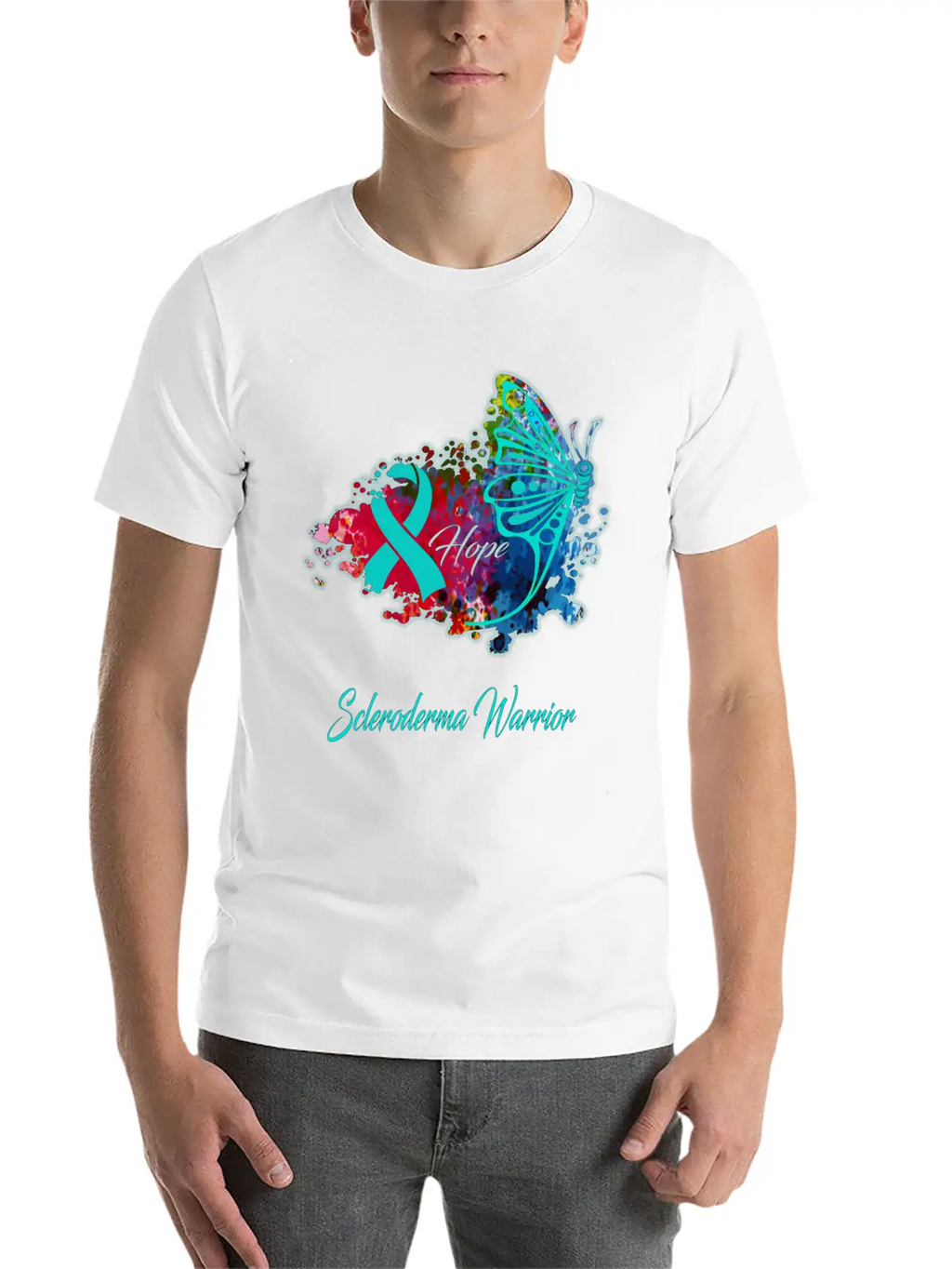 Scleroderma Awareness Breathable Soft Cotton T-Shirt – Timeless Casual Look