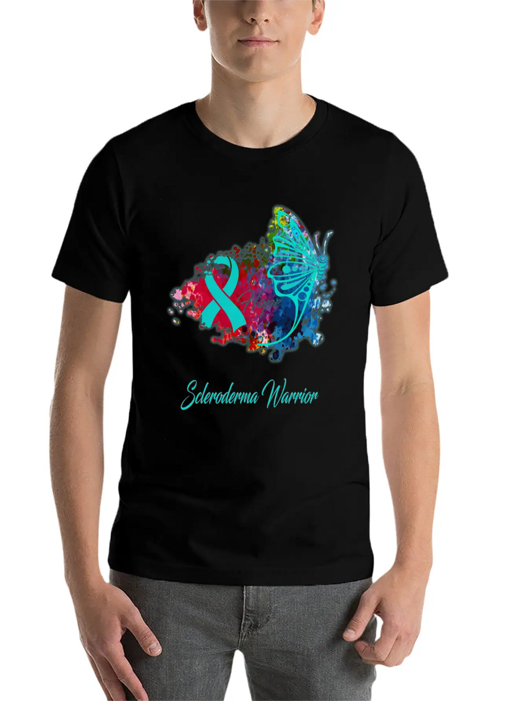 Scleroderma Awareness Breathable Soft Cotton T-Shirt – Timeless Casual Look