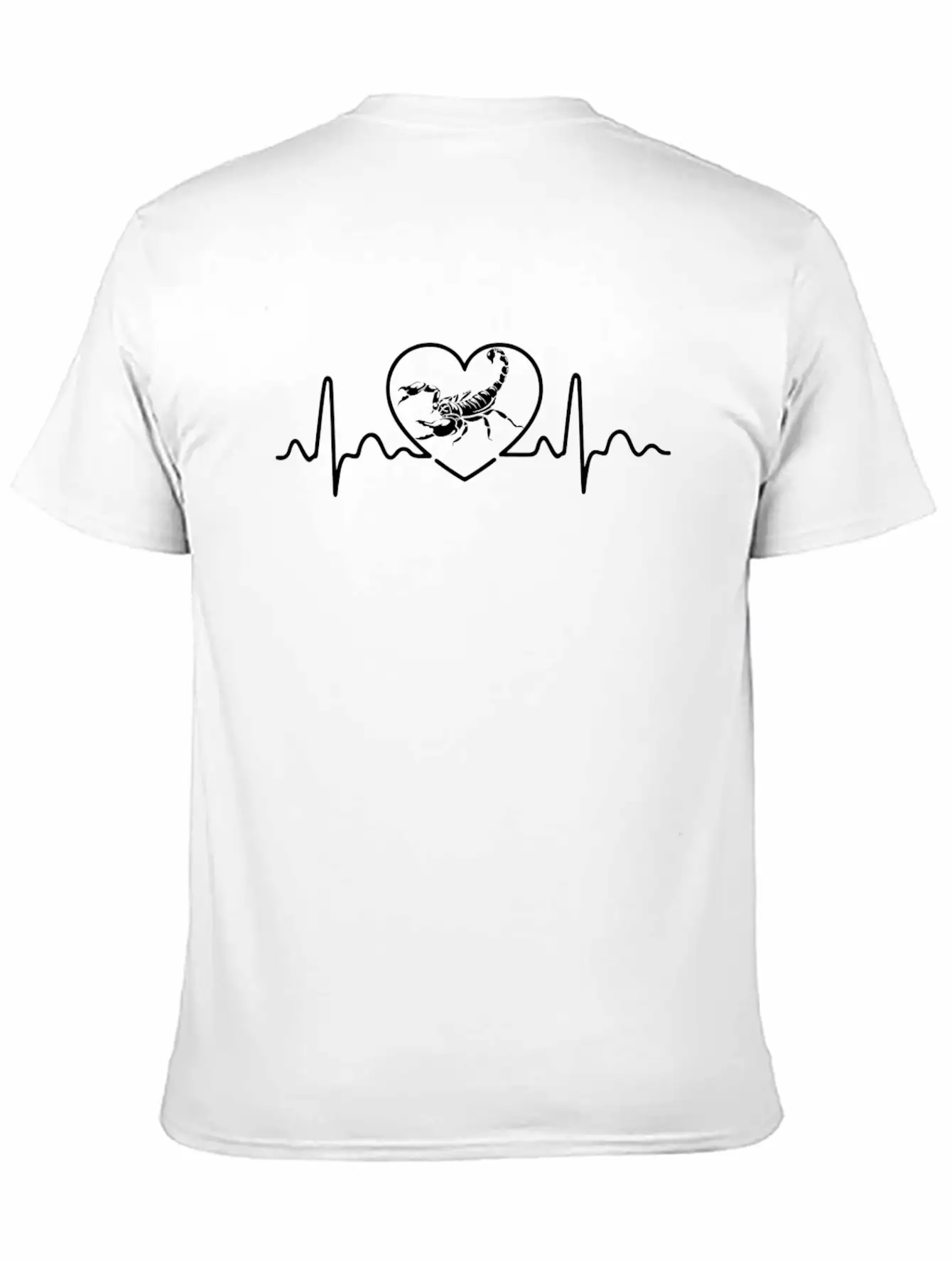 Scorpio Heartbeat T-shirt For Men Women Boys Casual Graphic T-Shirt – Simple And Comfortable Daily Wear