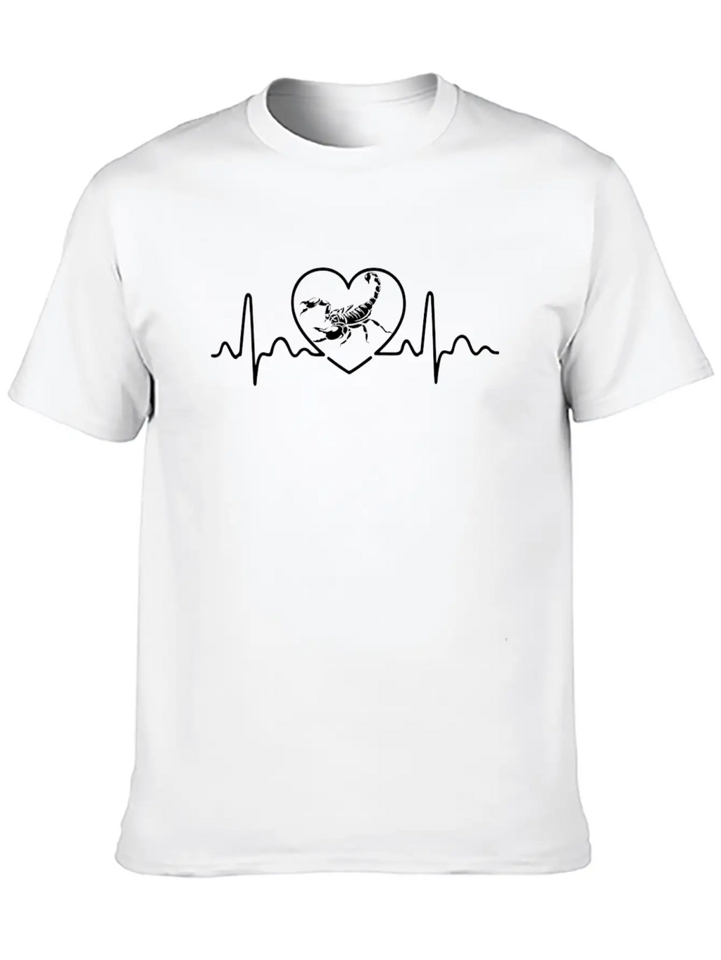 Scorpio Heartbeat T-shirt For Men Women Boys Casual Graphic T-Shirt – Simple And Comfortable Daily Wear