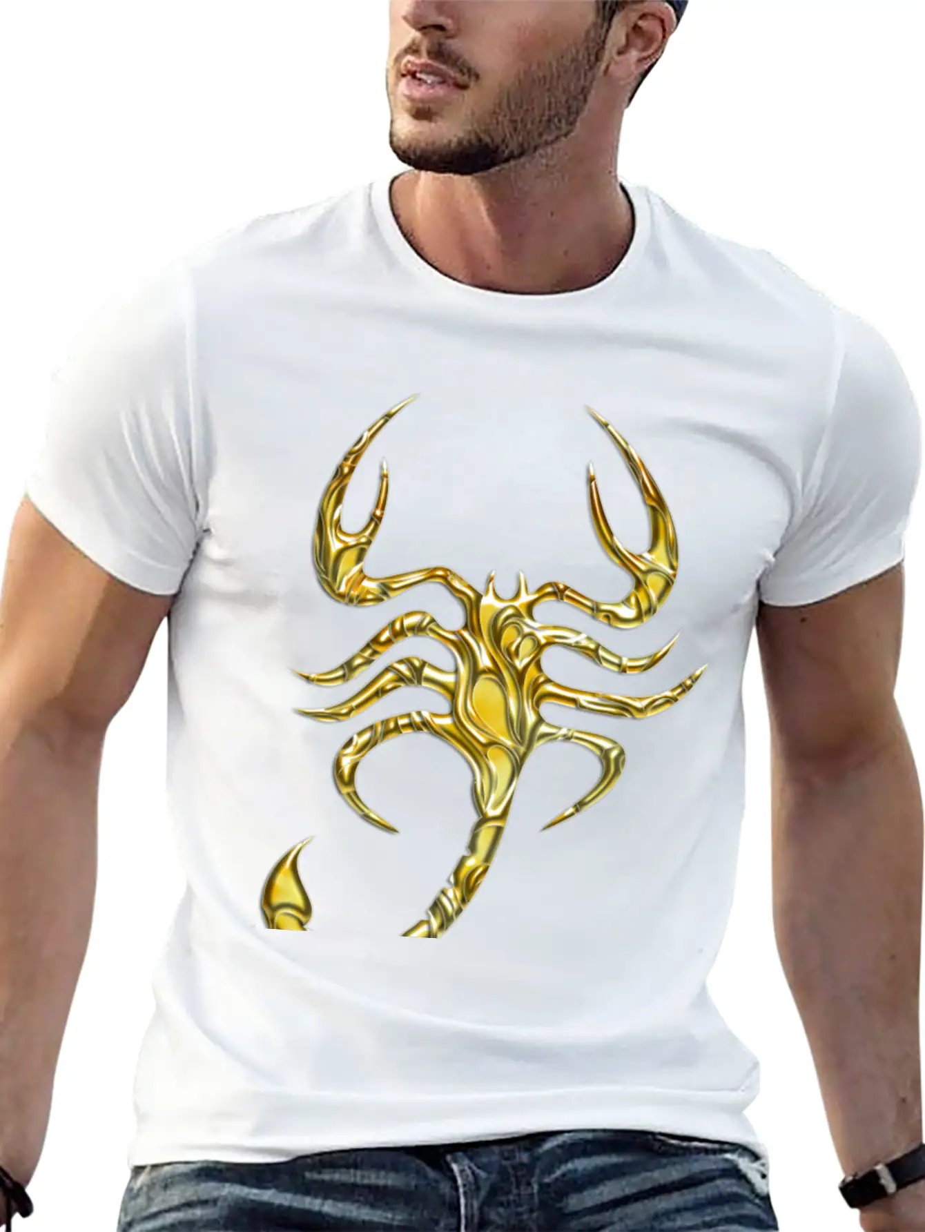 Scorpion Gold Unisex Casual T-Shirt – Clean Design For Daily Comfort