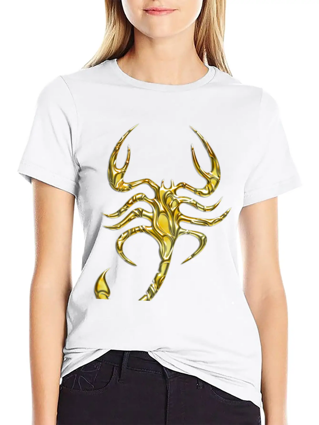 Scorpion Gold Unisex Casual T-Shirt – Clean Design For Daily Comfort