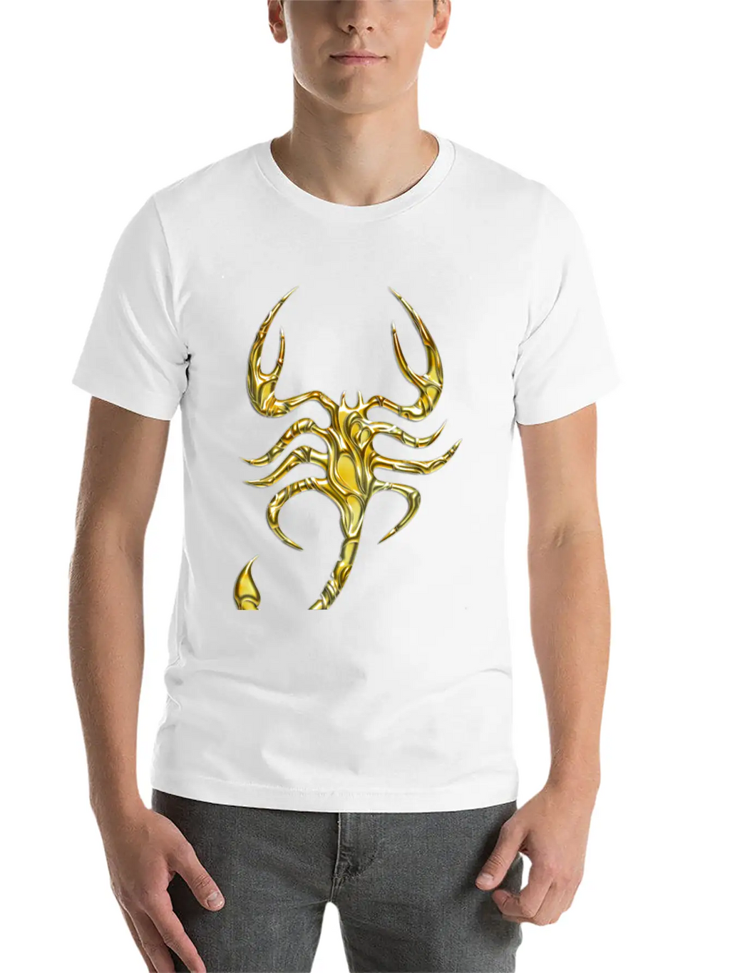 Scorpion Gold Unisex Casual T-Shirt – Clean Design For Daily Comfort