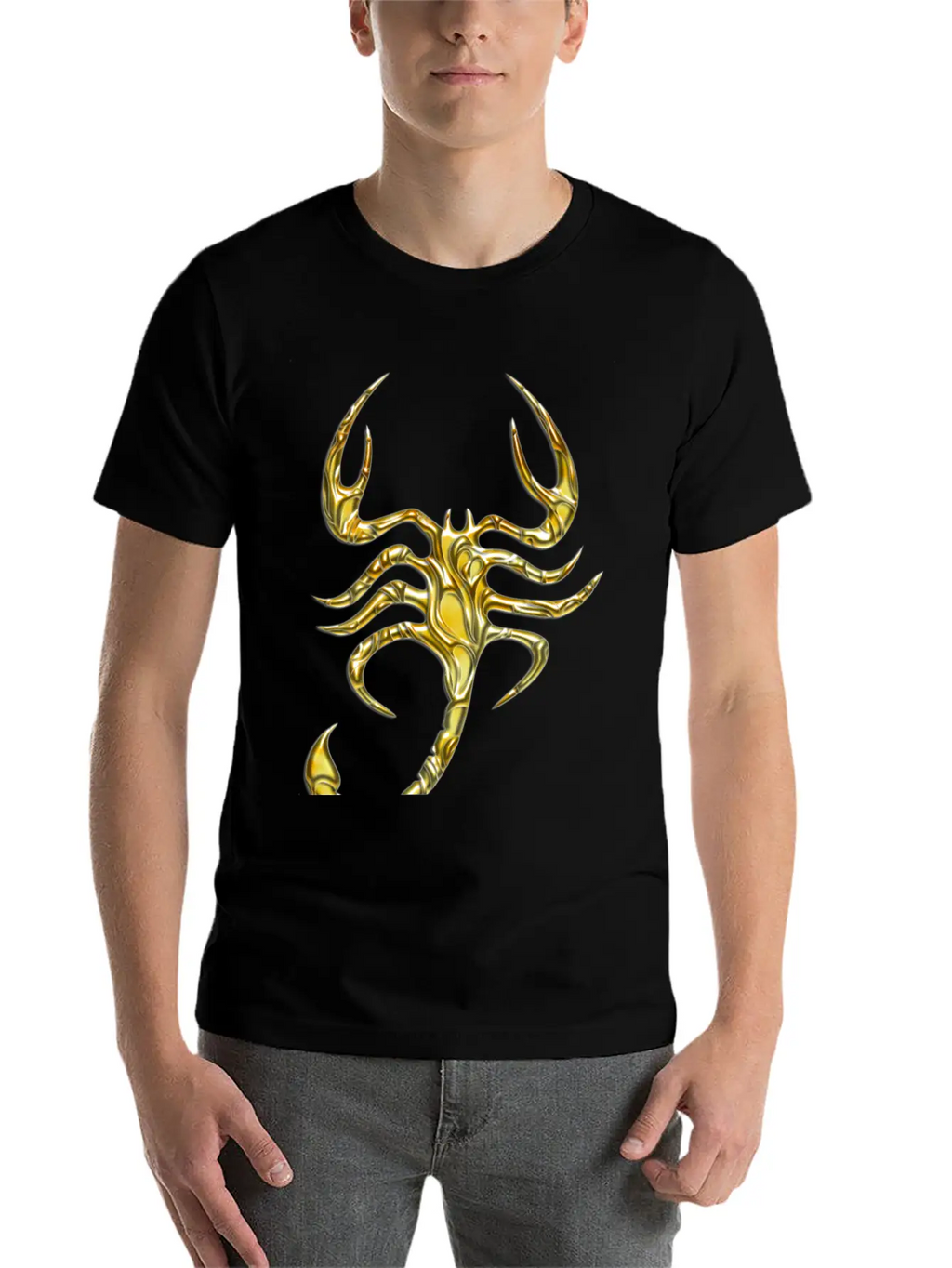 Scorpion Gold Unisex Casual T-Shirt – Clean Design For Daily Comfort
