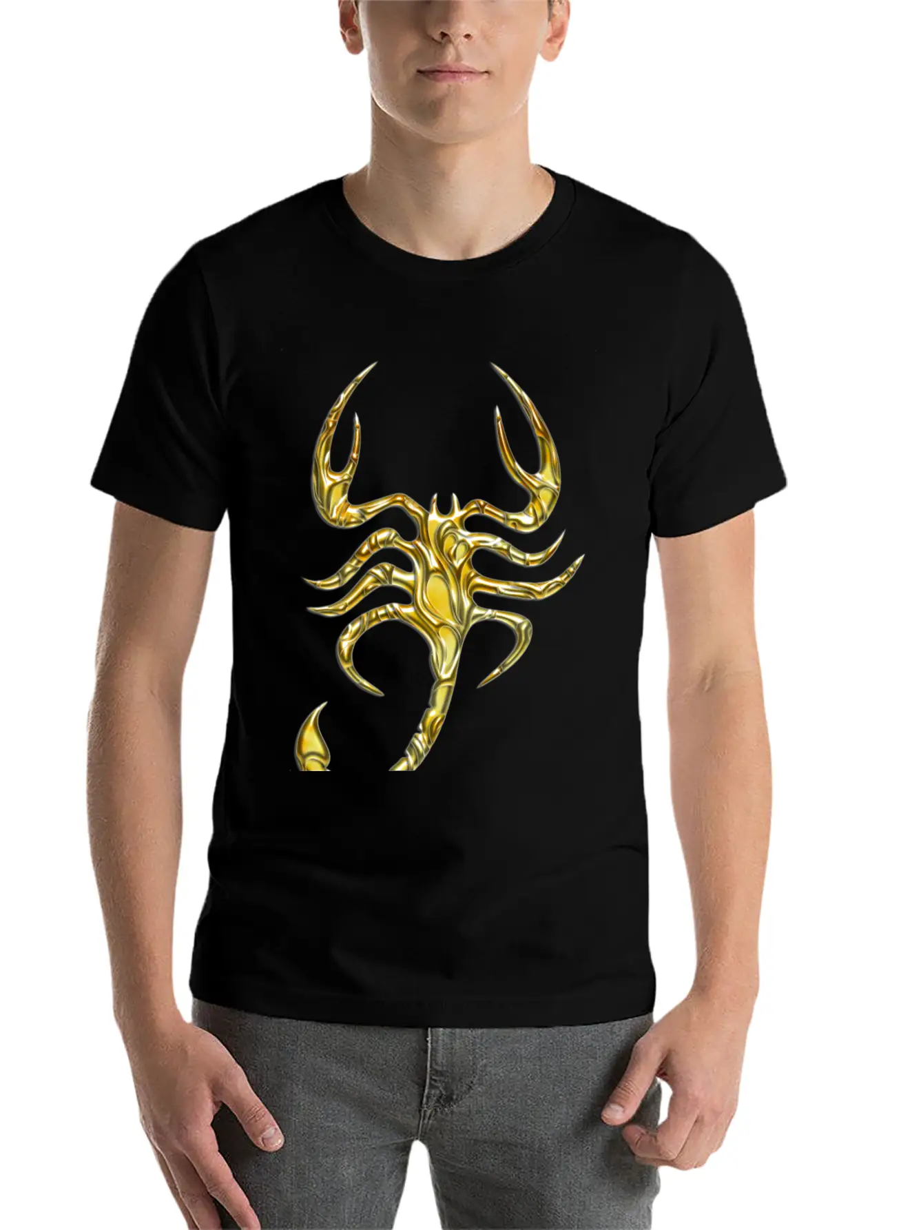 Scorpion Gold Unisex Casual T-Shirt – Clean Design For Daily Comfort