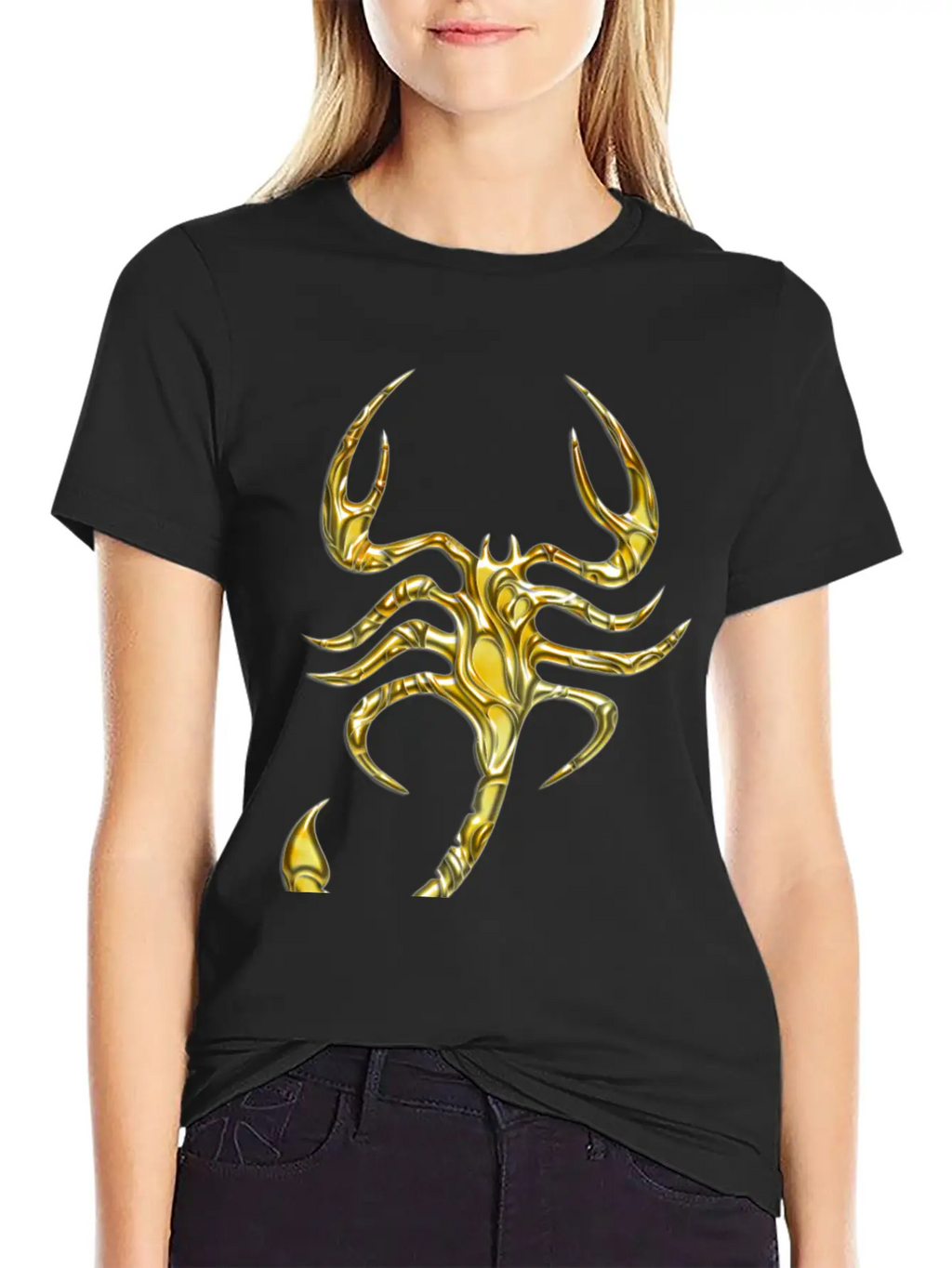 Scorpion Gold Unisex Casual T-Shirt – Clean Design For Daily Comfort