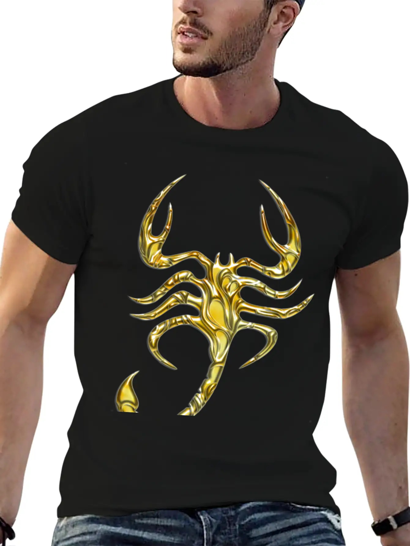 Scorpion Gold Unisex Casual T-Shirt – Clean Design For Daily Comfort