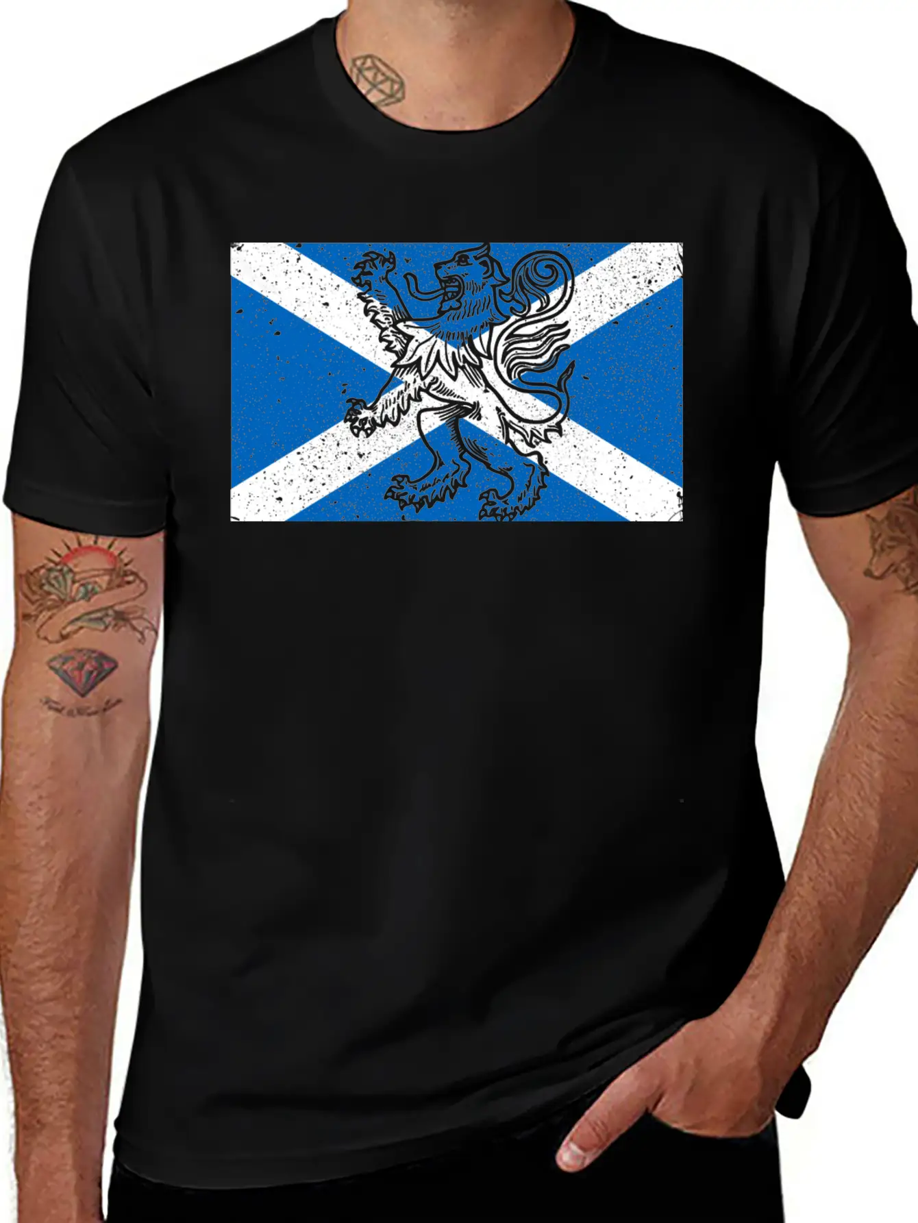 Scotland Flag Casual Graphic T-Shirt – Simple And Comfortable Daily Wear
