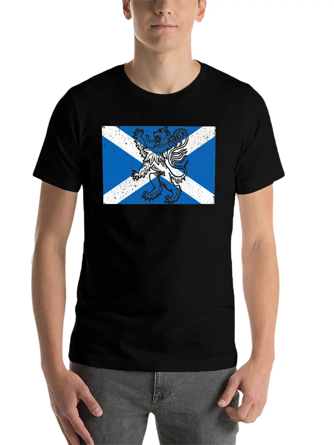 Scotland Flag Casual Graphic T-Shirt – Simple And Comfortable Daily Wear