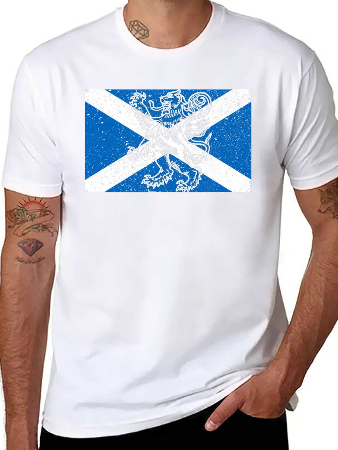 Scotland Flag Casual Graphic T-Shirt – Simple And Comfortable Daily Wear