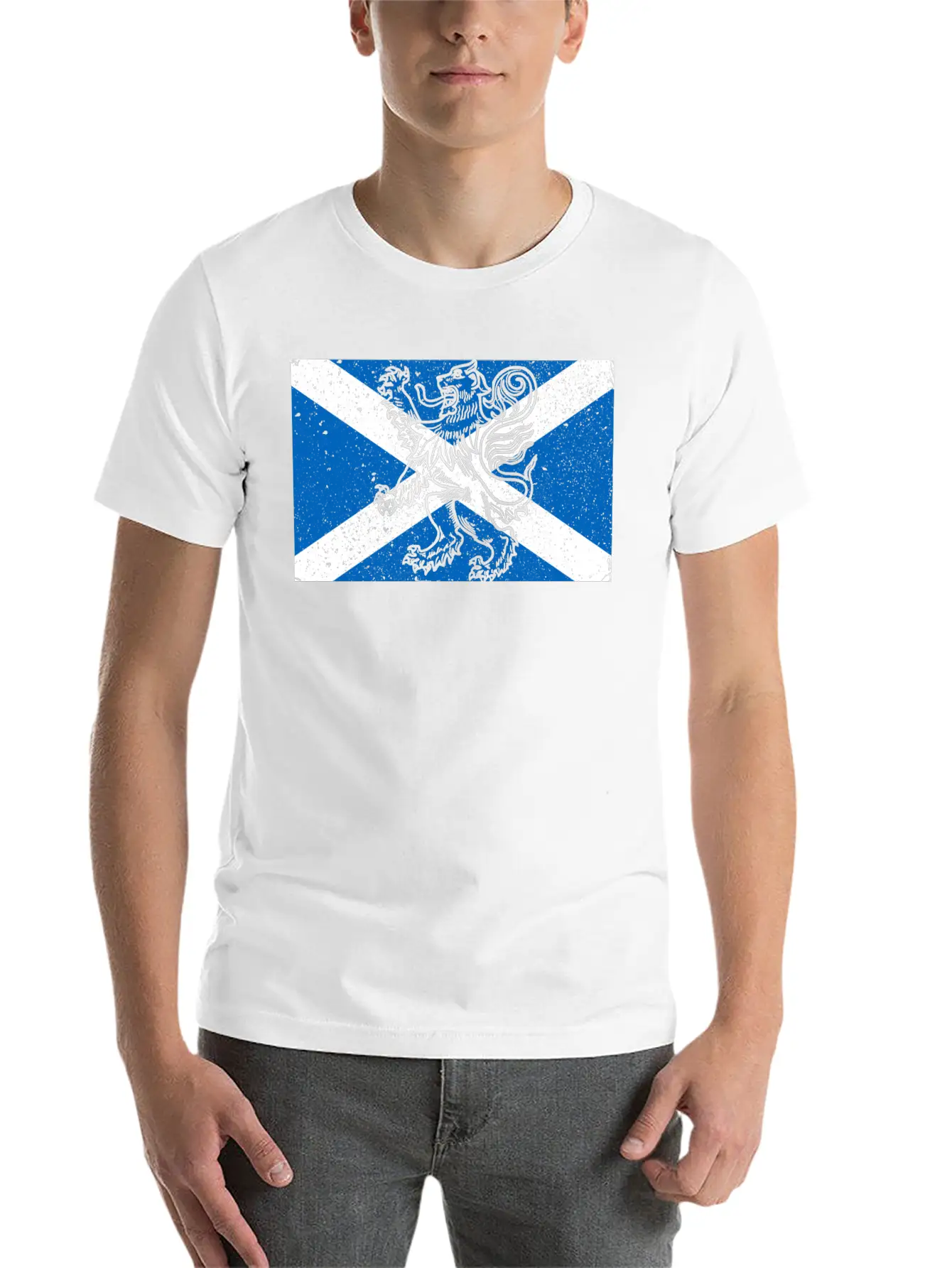 Scotland Flag Casual Graphic T-Shirt – Simple And Comfortable Daily Wear
