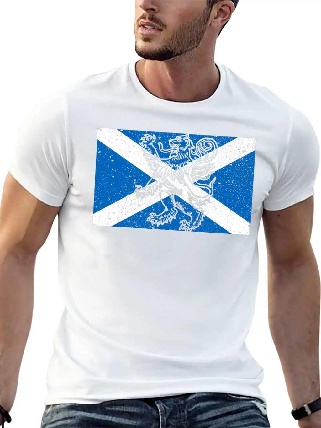 Scotland Flag Casual Graphic T-Shirt – Simple And Comfortable Daily Wear