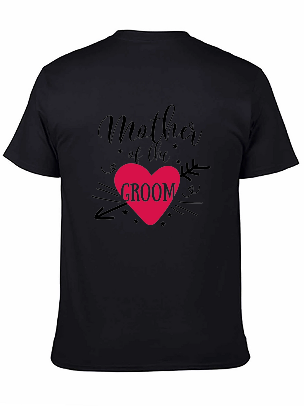 Mother of the Groom T-Shirt - Heart Design