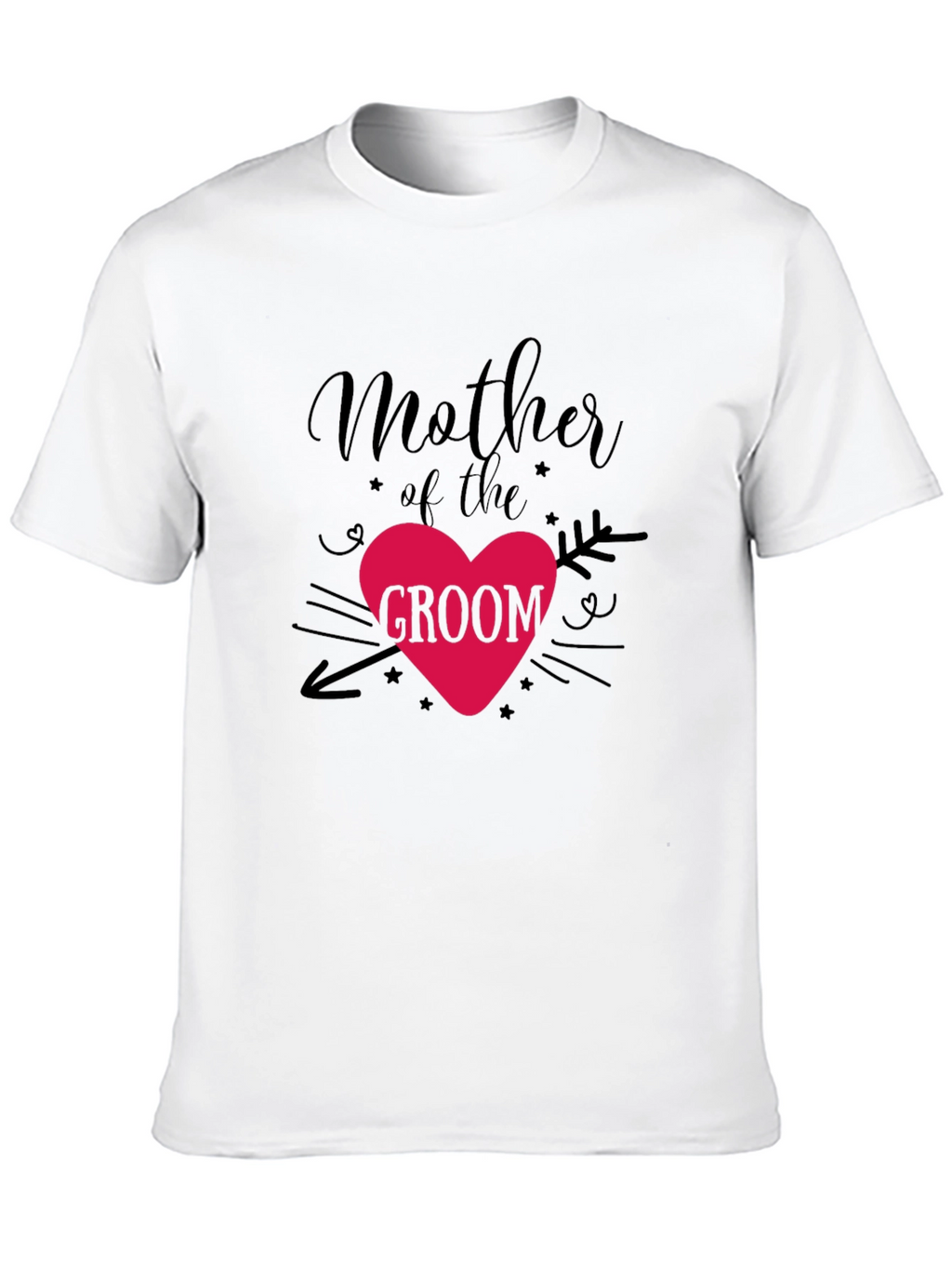 Mother of the Groom T-Shirt - Heart Design