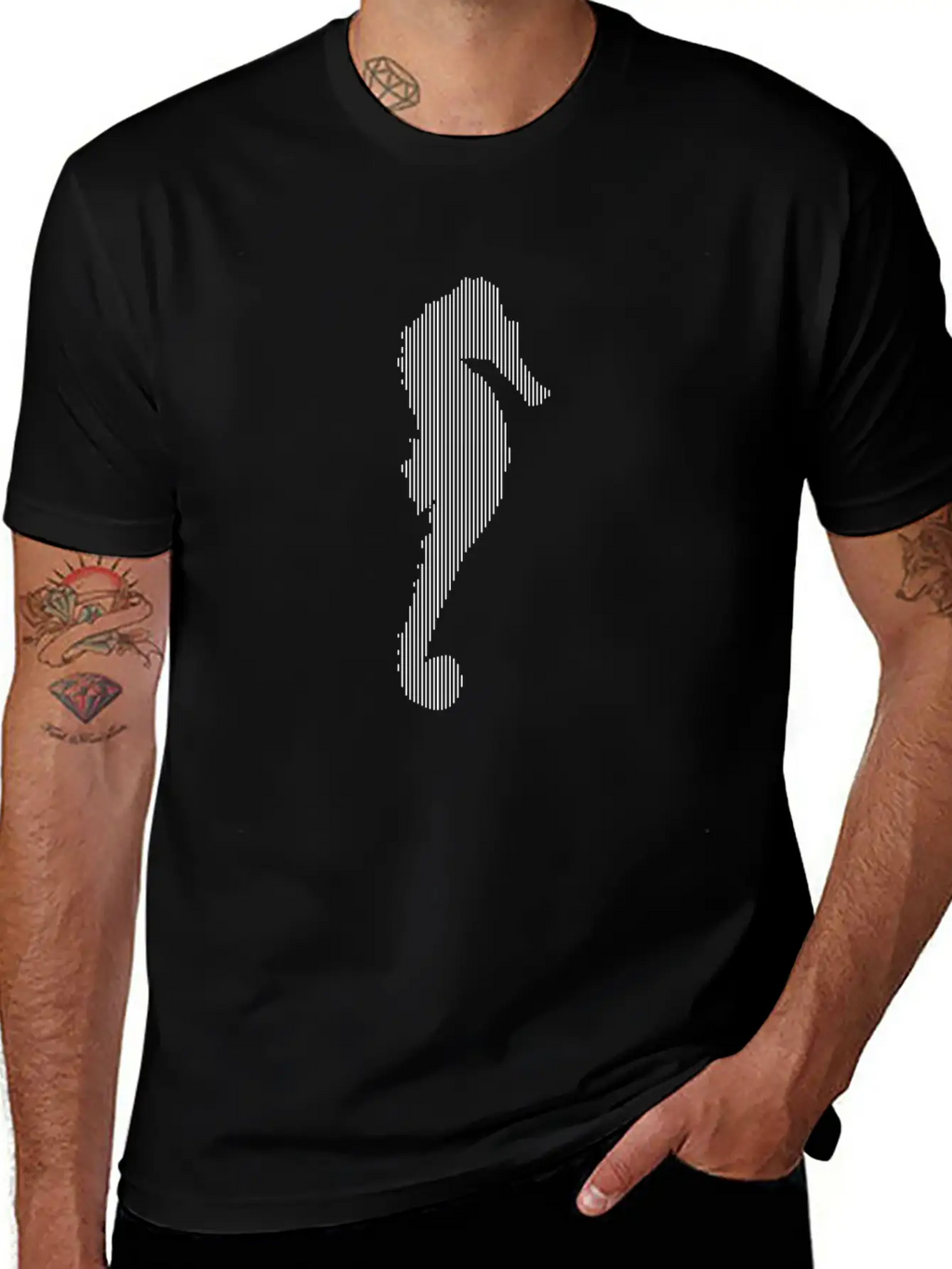 Sea Horse Unisex Casual T-Shirt – Clean Design For Daily Comfort