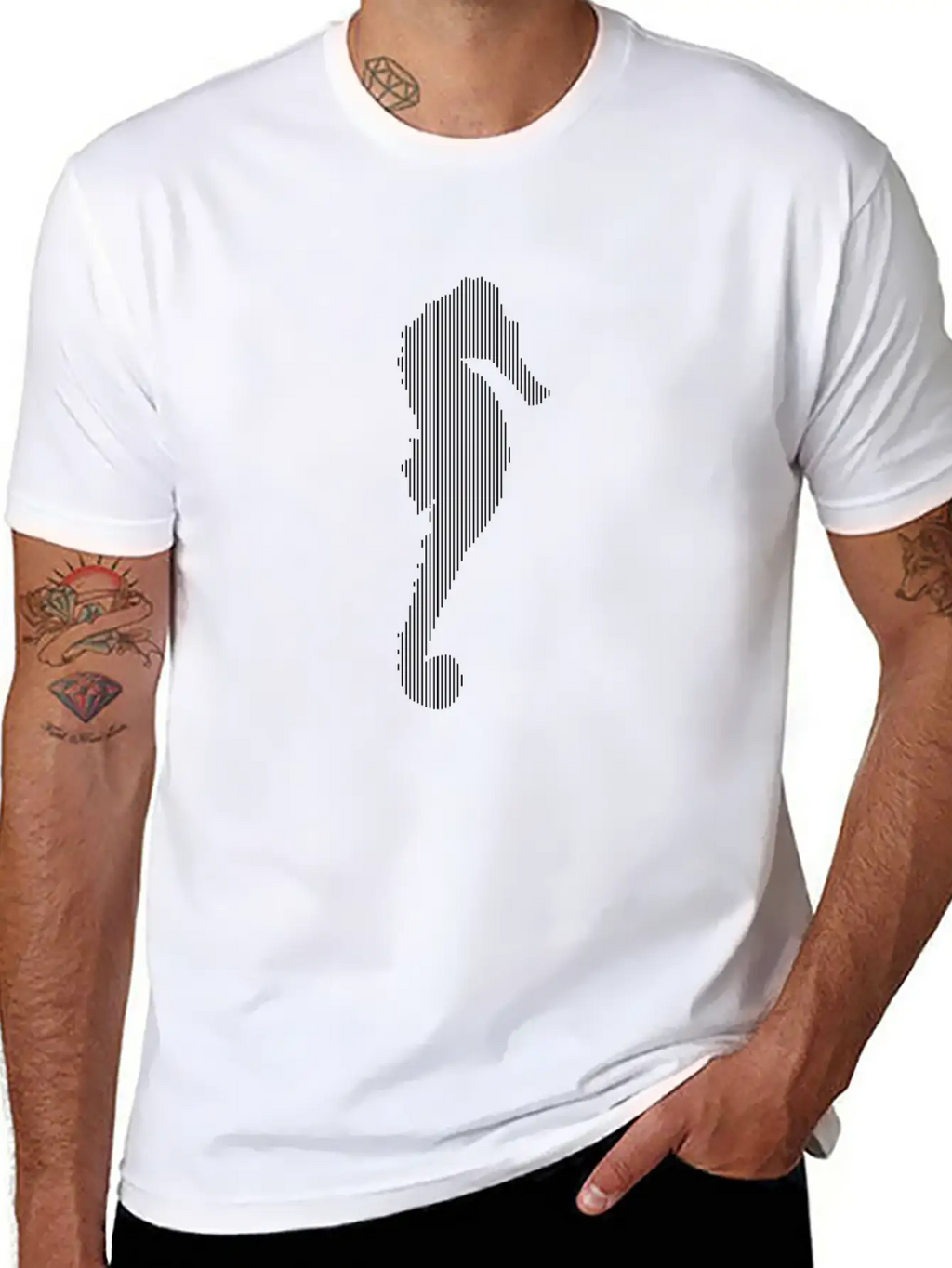 Sea Horse Unisex Casual T-Shirt – Clean Design For Daily Comfort
